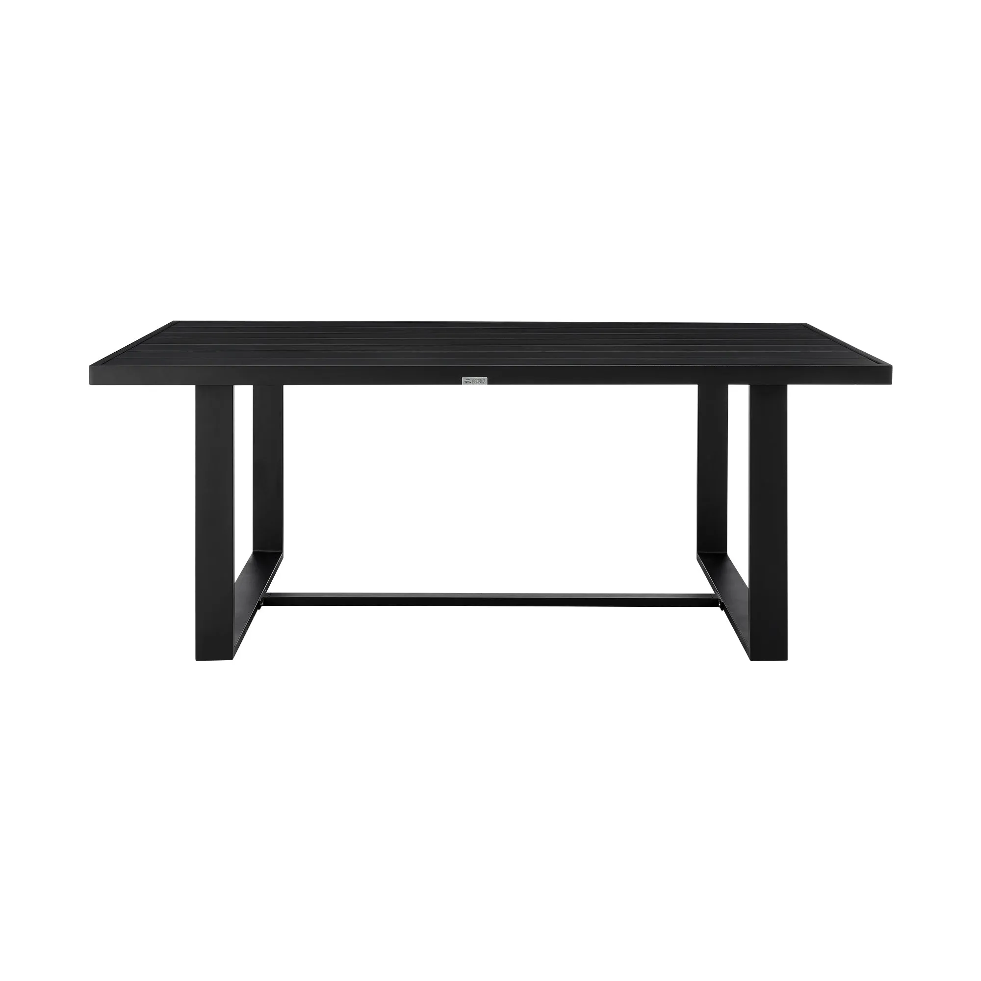 Felicia Outdoor Patio 5-Piece Dining Table Set in Aluminum with Grey Rope and Cushions By Armen Living