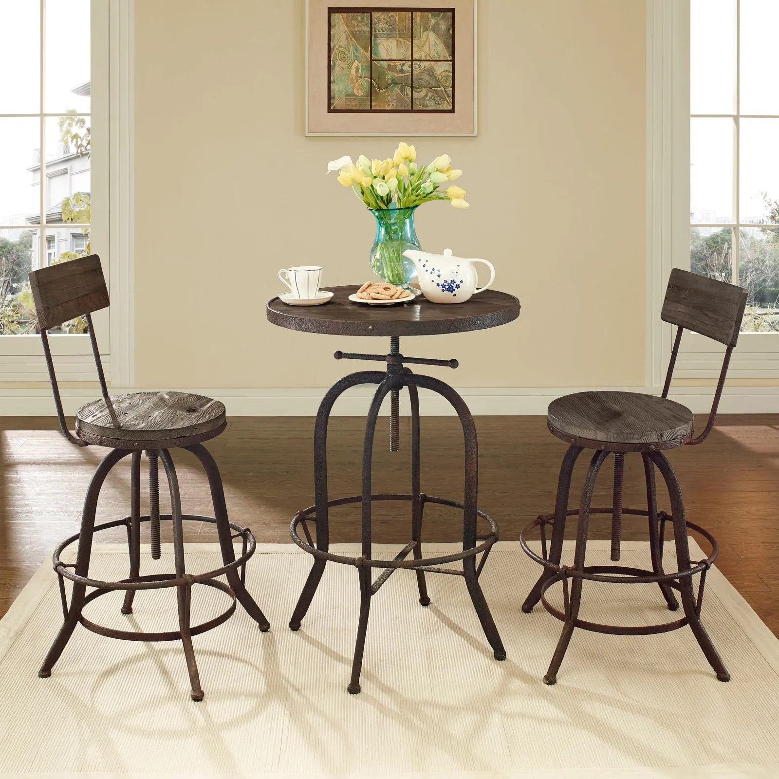 Gather 3 Piece Dining Set By Modway - EEI-1604