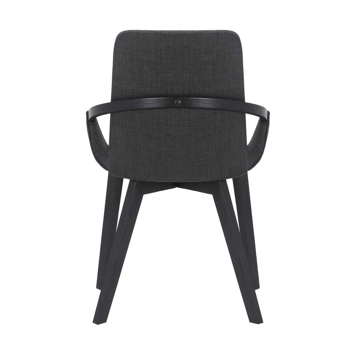Greisen Modern Charcoal Wood Dining Room Chair By Armen Living