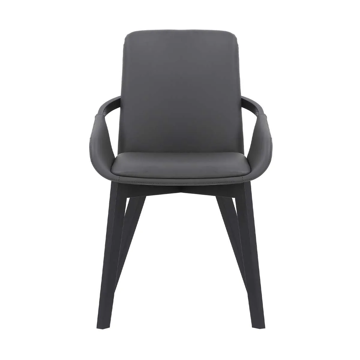 Greisen Modern Charcoal Wood Dining Room Chair By Armen Living
