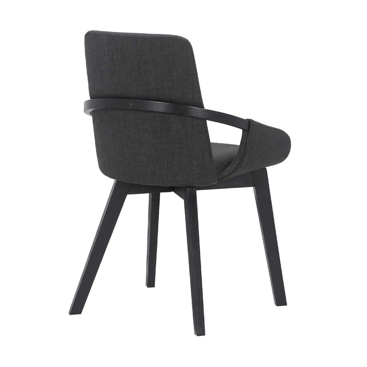 Greisen Modern Charcoal Wood Dining Room Chair By Armen Living