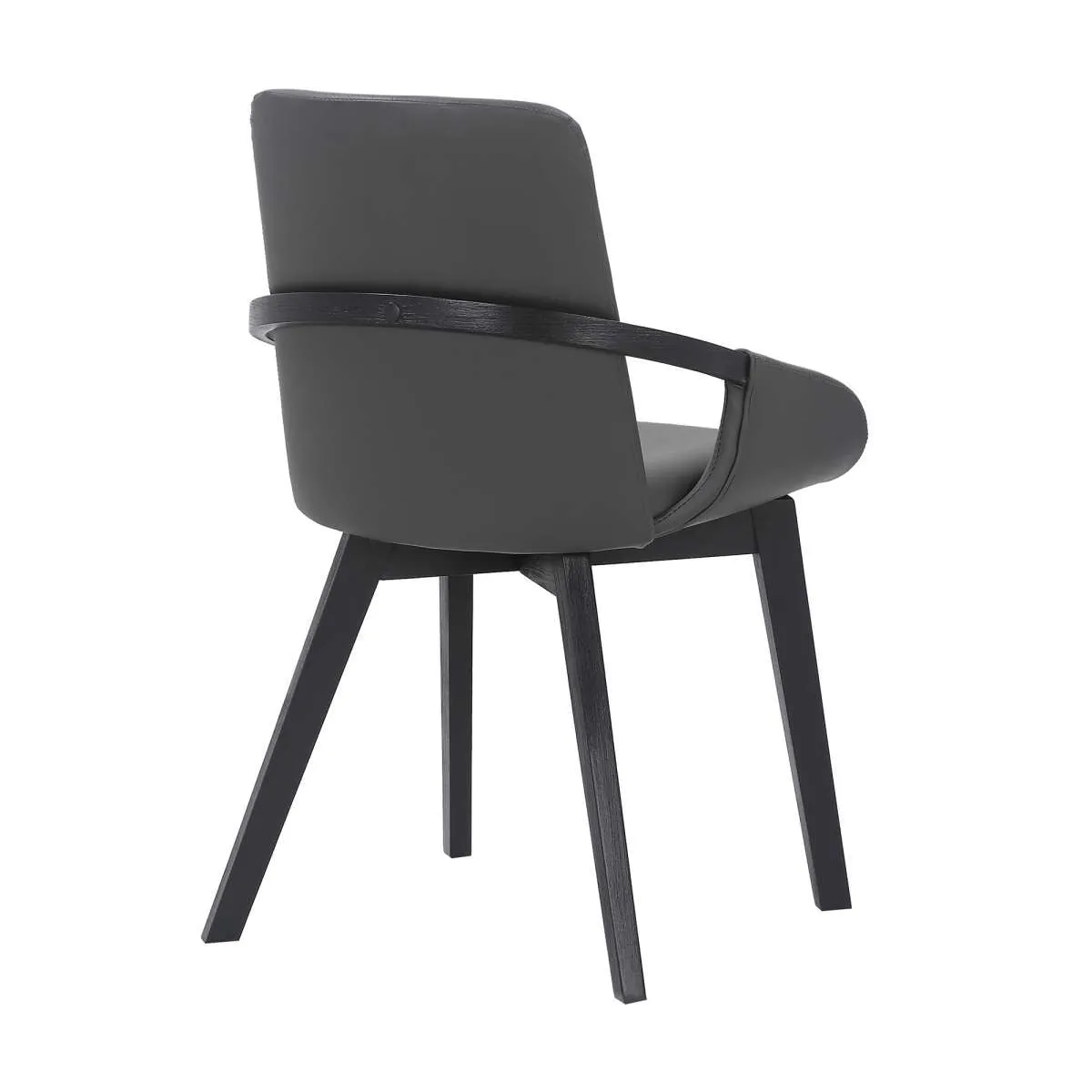 Greisen Modern Charcoal Wood Dining Room Chair By Armen Living