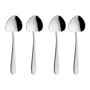 Grunwerg Windsor Set of 4 Heart Shaped Teaspoons