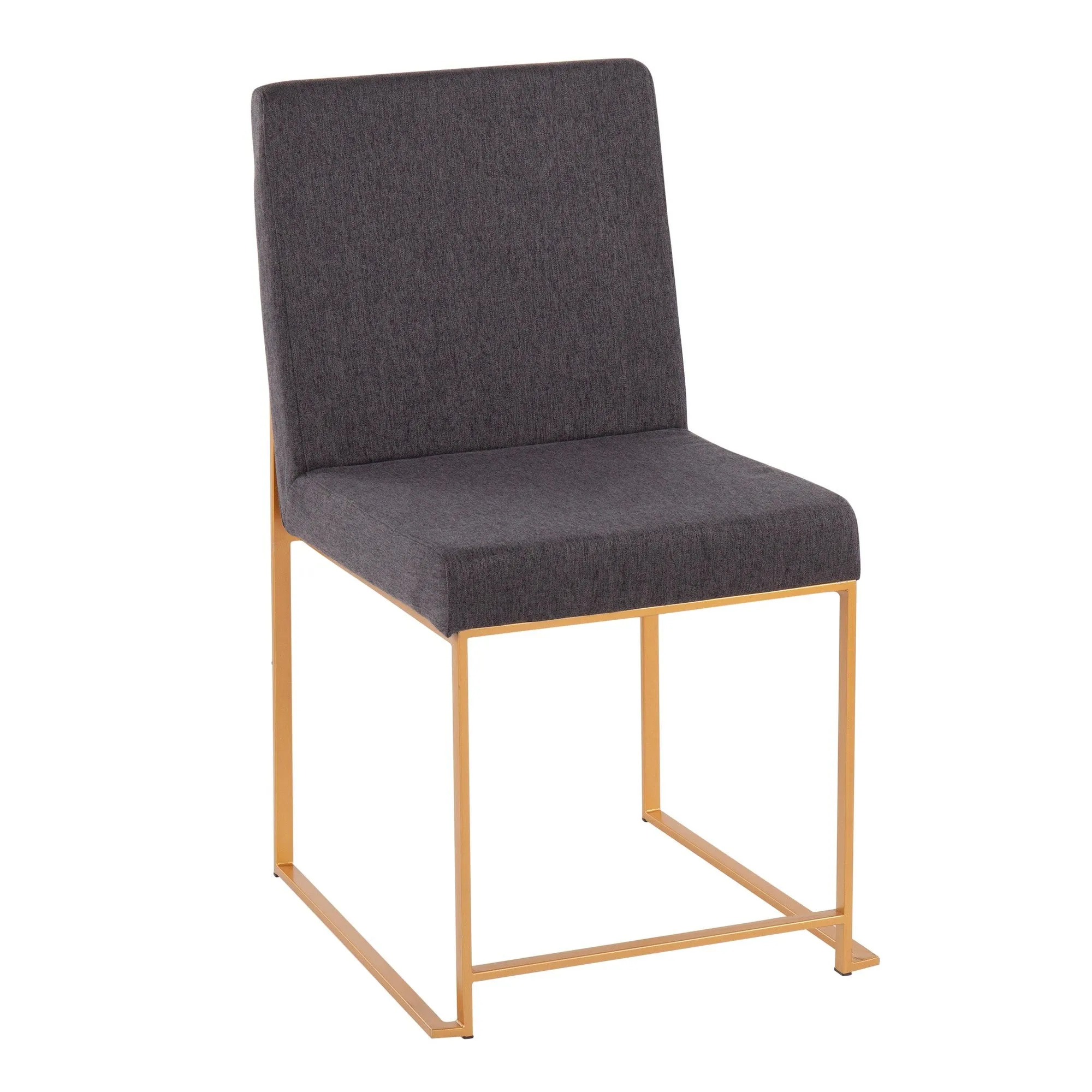 High Back Fuji Dining Chair - Set of 2 Beige By LumiSource - DC-HBFUJI AUBG2