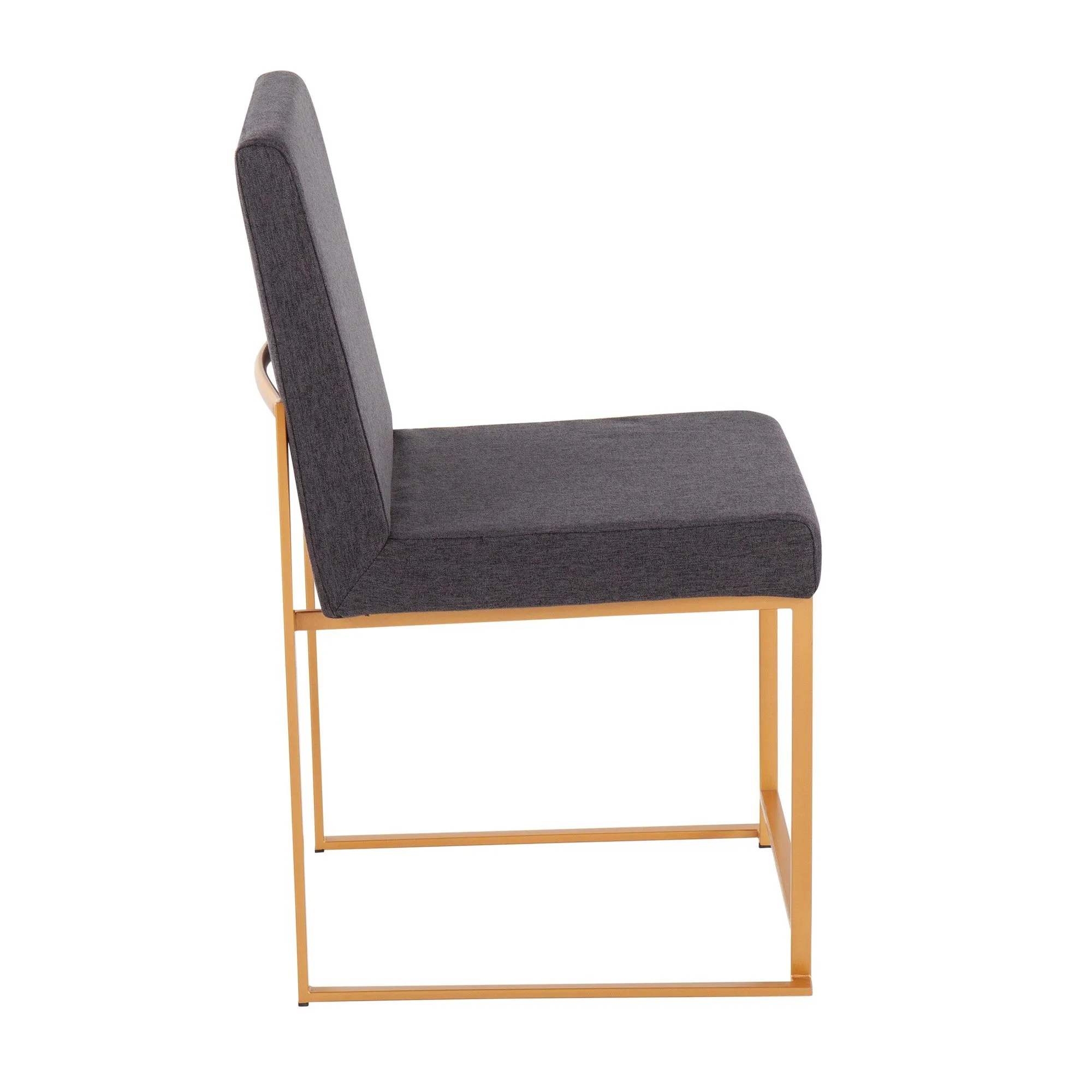 High Back Fuji Dining Chair - Set of 2 Beige By LumiSource - DC-HBFUJI AUBG2