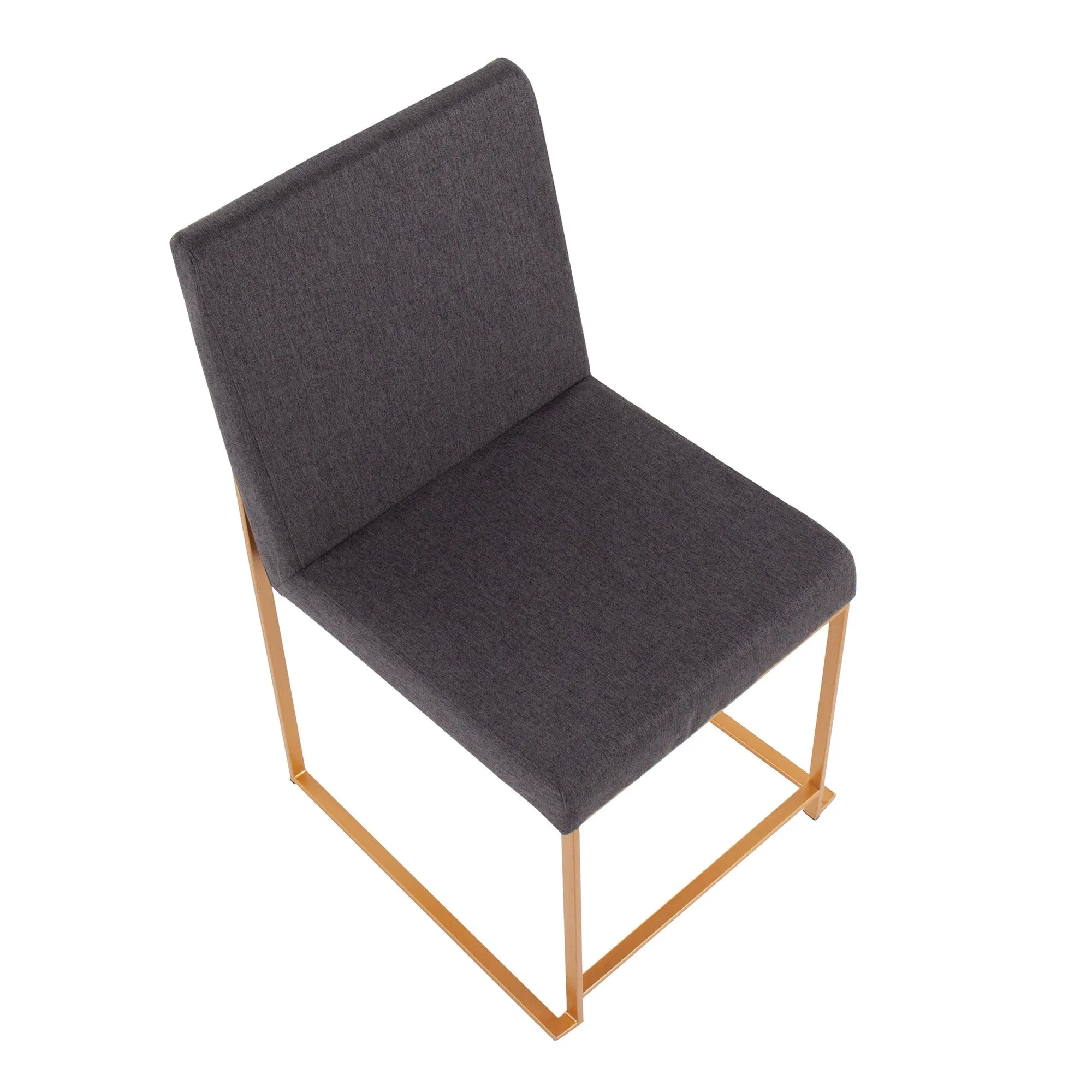High Back Fuji Dining Chair - Set of 2 Beige By LumiSource - DC-HBFUJI AUBG2