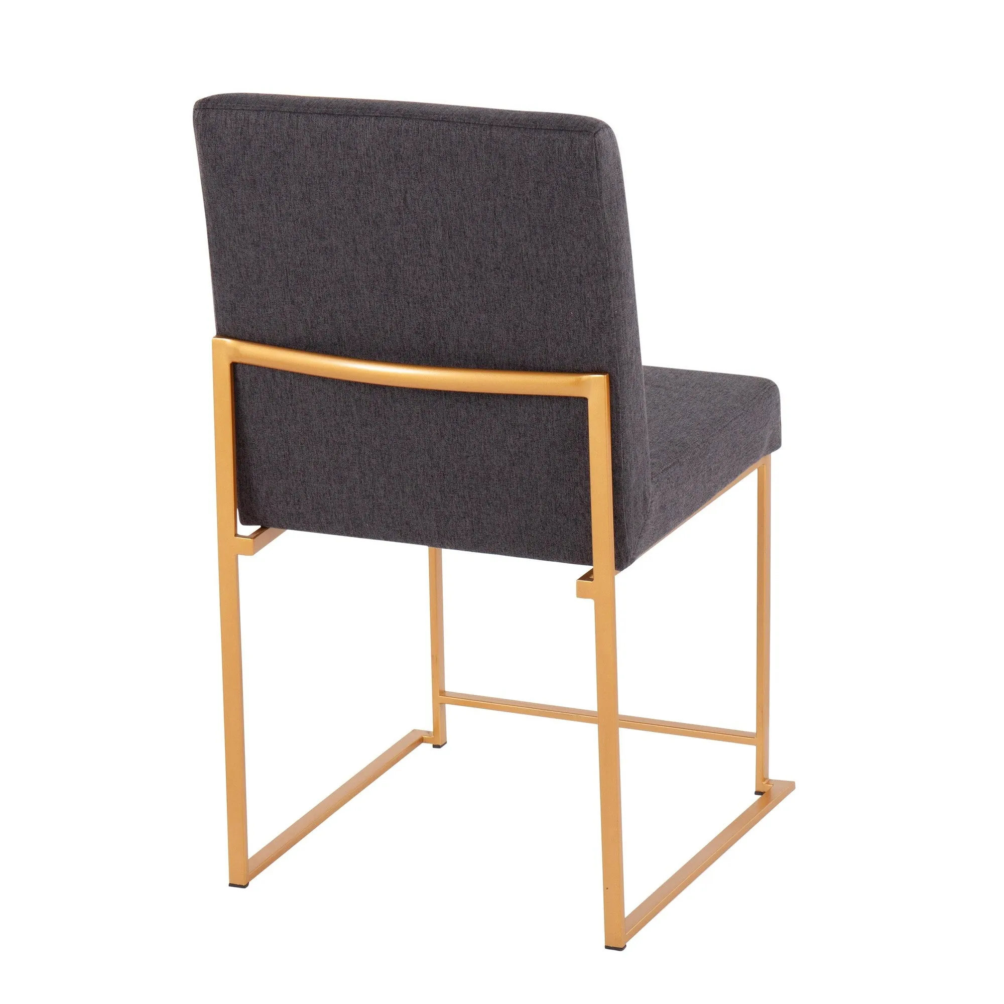 High Back Fuji Dining Chair - Set of 2 Beige By LumiSource - DC-HBFUJI AUBG2