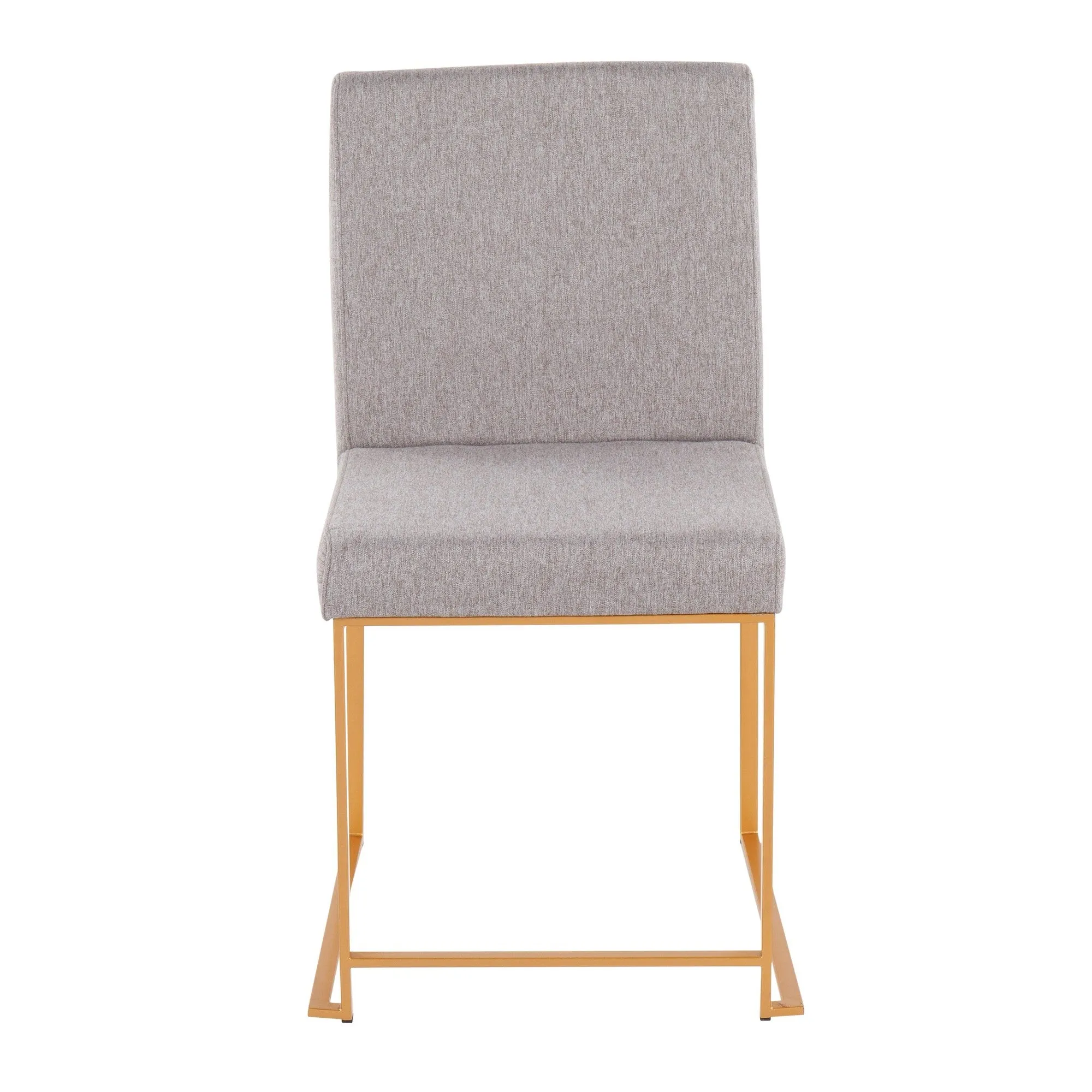 High Back Fuji Dining Chair - Set of 2 Beige By LumiSource - DC-HBFUJI AUBG2