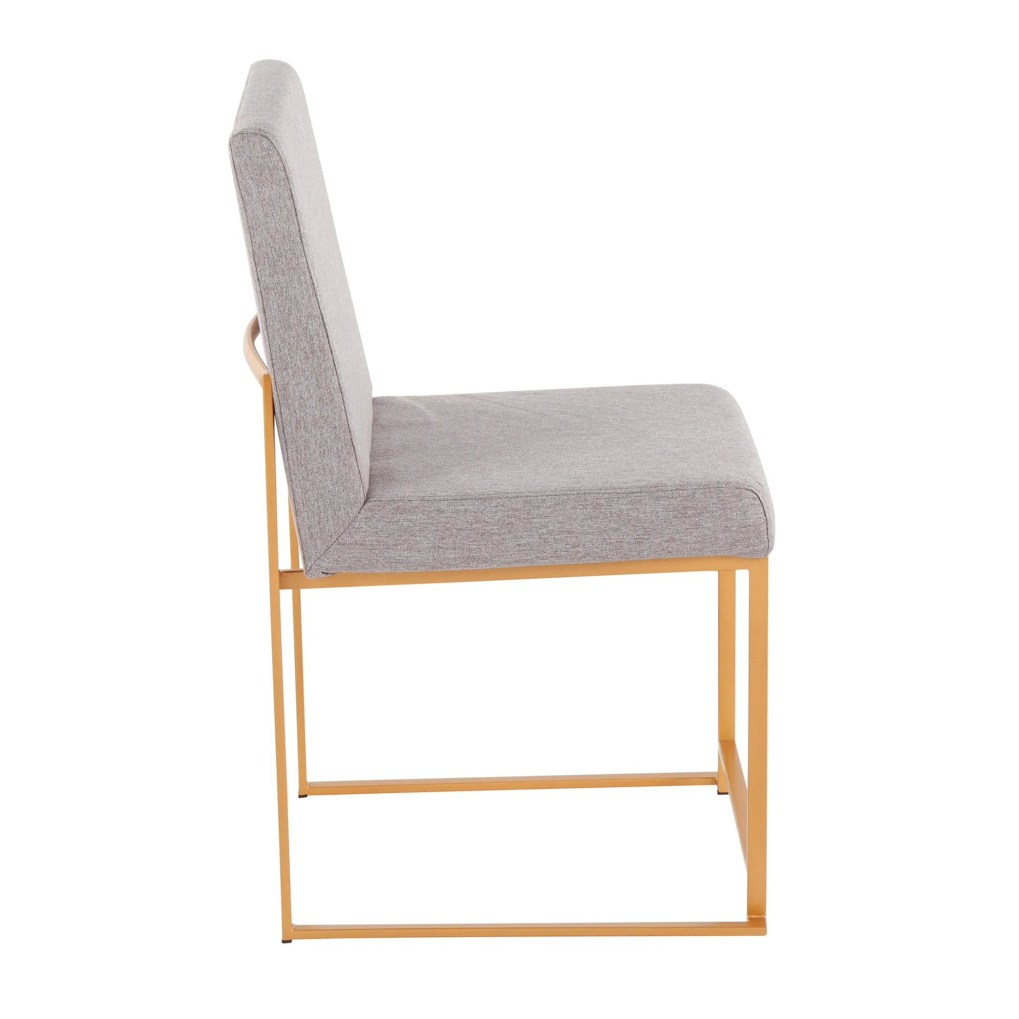 High Back Fuji Dining Chair - Set of 2 Beige By LumiSource - DC-HBFUJI AUBG2