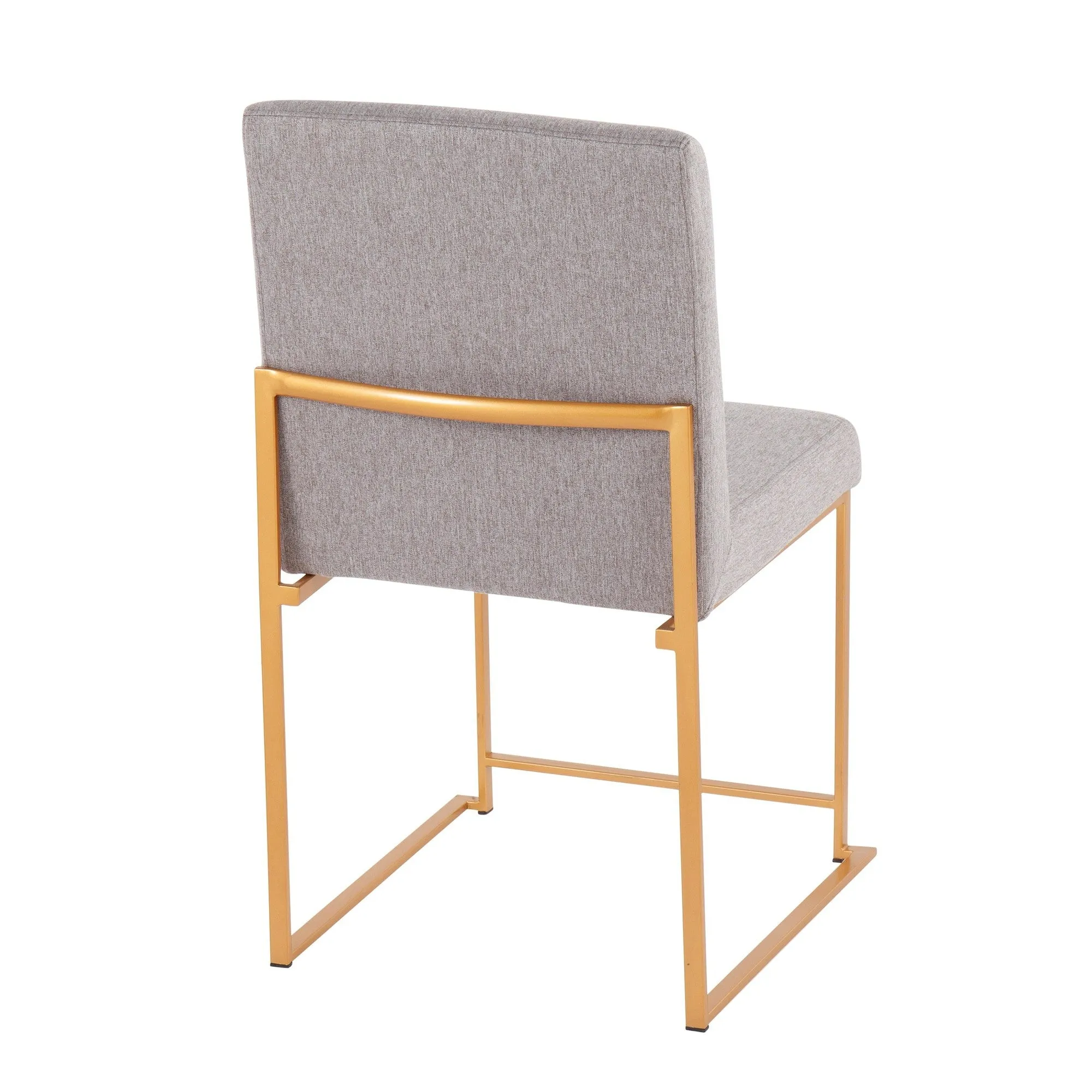 High Back Fuji Dining Chair - Set of 2 Beige By LumiSource - DC-HBFUJI AUBG2