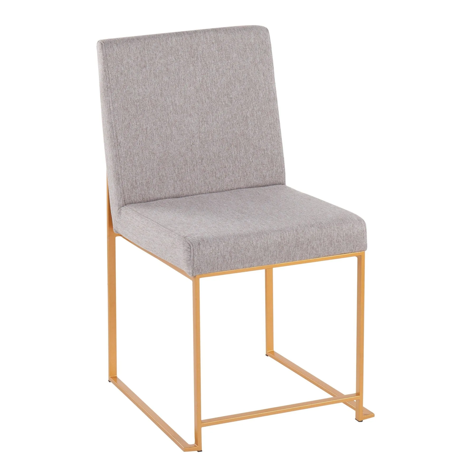 High Back Fuji Dining Chair - Set of 2 Beige By LumiSource - DC-HBFUJI AUBG2