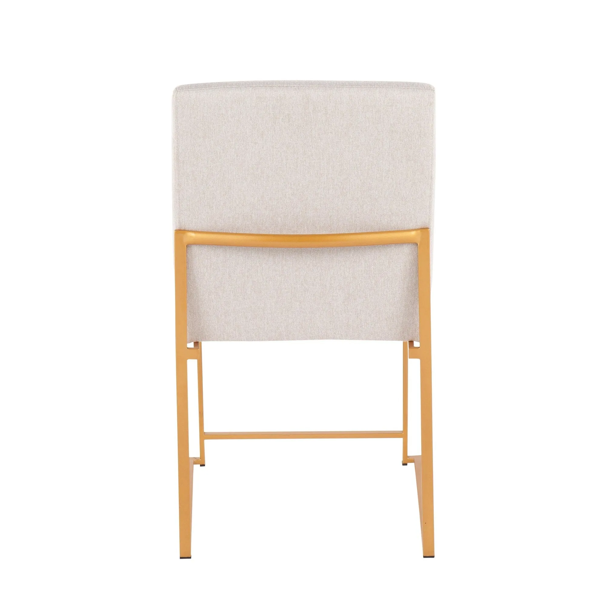High Back Fuji Dining Chair - Set of 2 Beige By LumiSource - DC-HBFUJI AUBG2