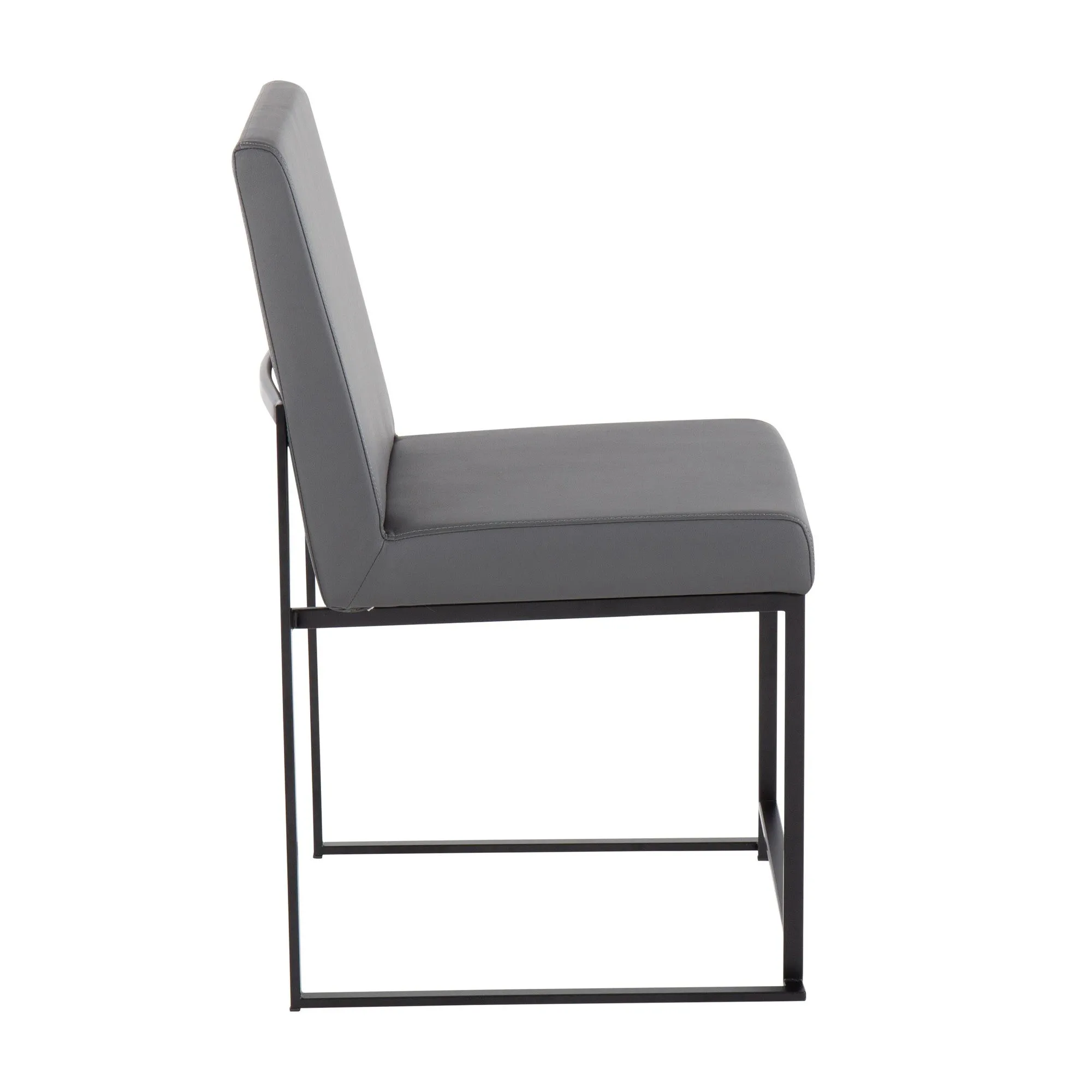 High Back Fuji Dining Chair - Set of 2 Gray By LumiSource - DC-HBFUJI BKGY2