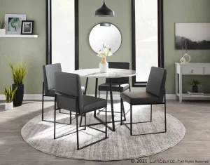 High Back Fuji Dining Chair - Set of 2 Gray By LumiSource - DC-HBFUJI BKGY2
