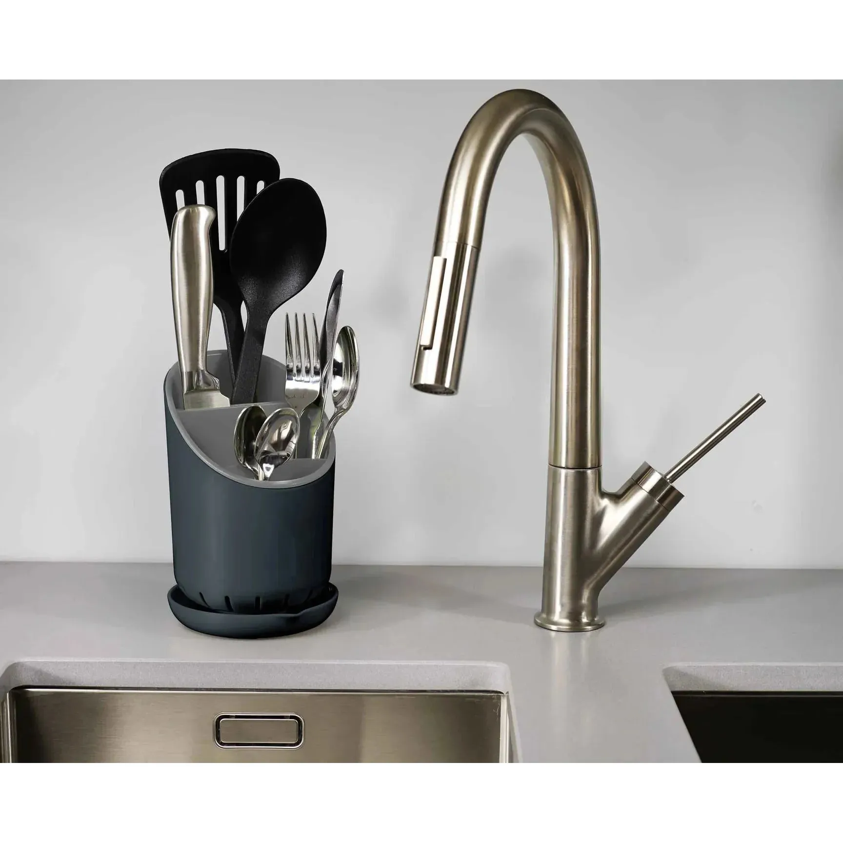 Joseph Joseph Dock Grey Cutlery Drainer