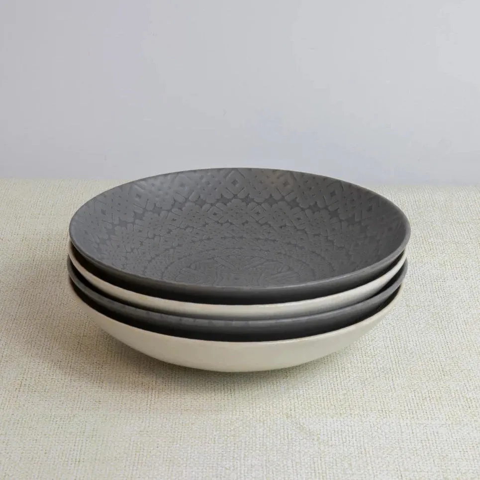 KitchenCraft Embossed Pasta Bowl - All Colours