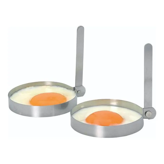 KitchenCraft Set 2 Stainless Steel Round Egg Rings