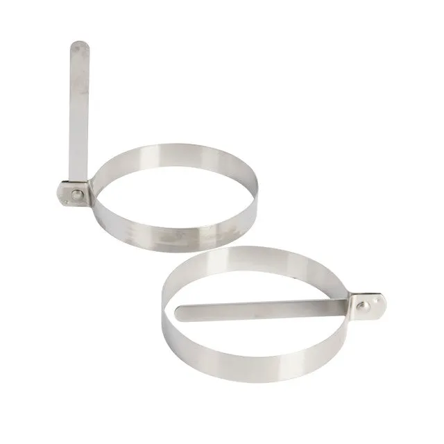 KitchenCraft Set 2 Stainless Steel Round Egg Rings