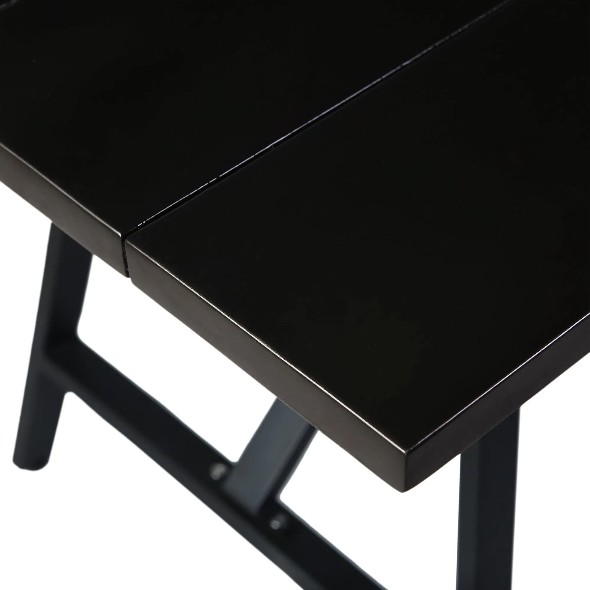 Koala and Calica 5 Piece Dining Set in Dark Eucalyptus and Metal with Grey Rope By Armen Living