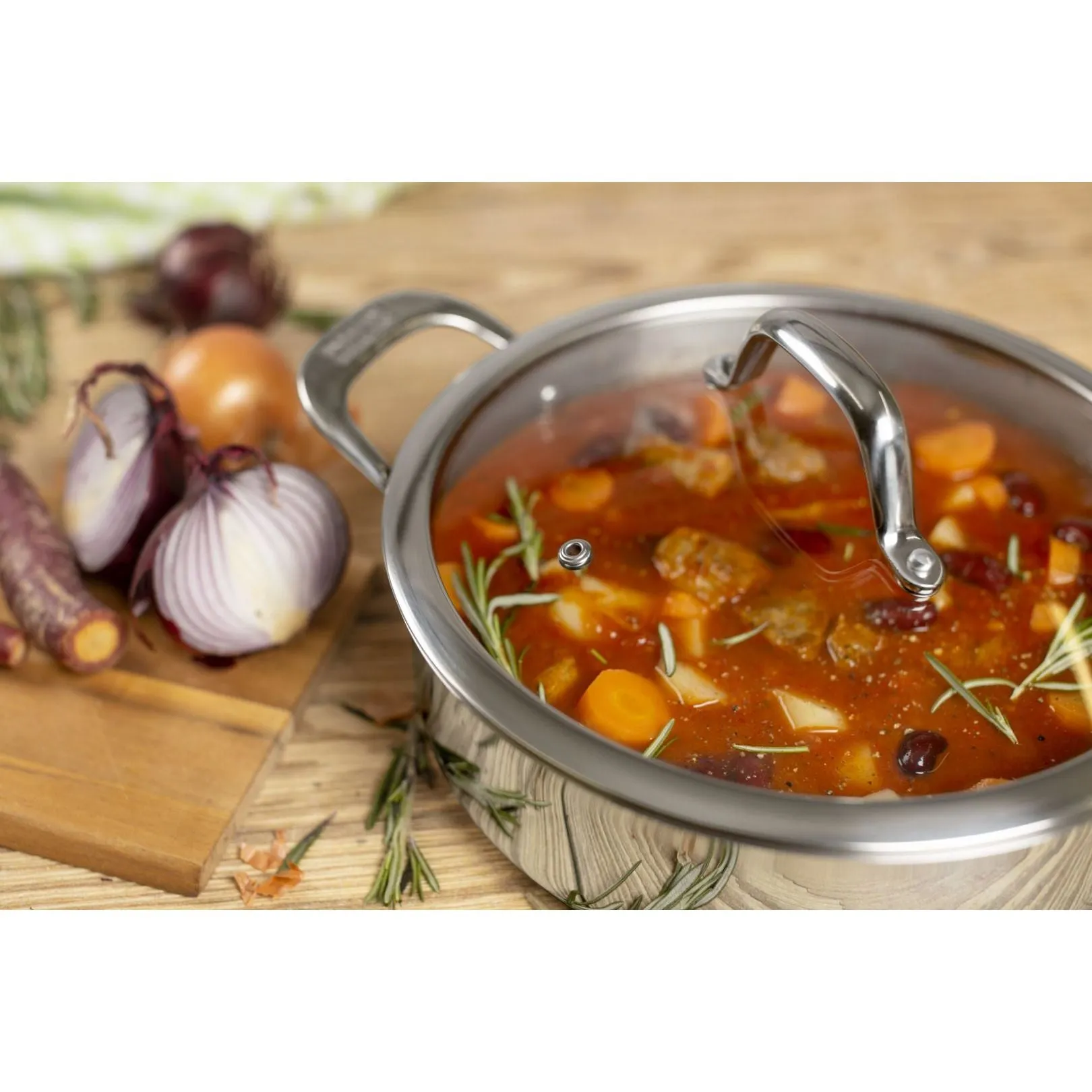 Kuhn Rikon Stainless Steel Allround Uncoated Shallow Casserole - All Sizes