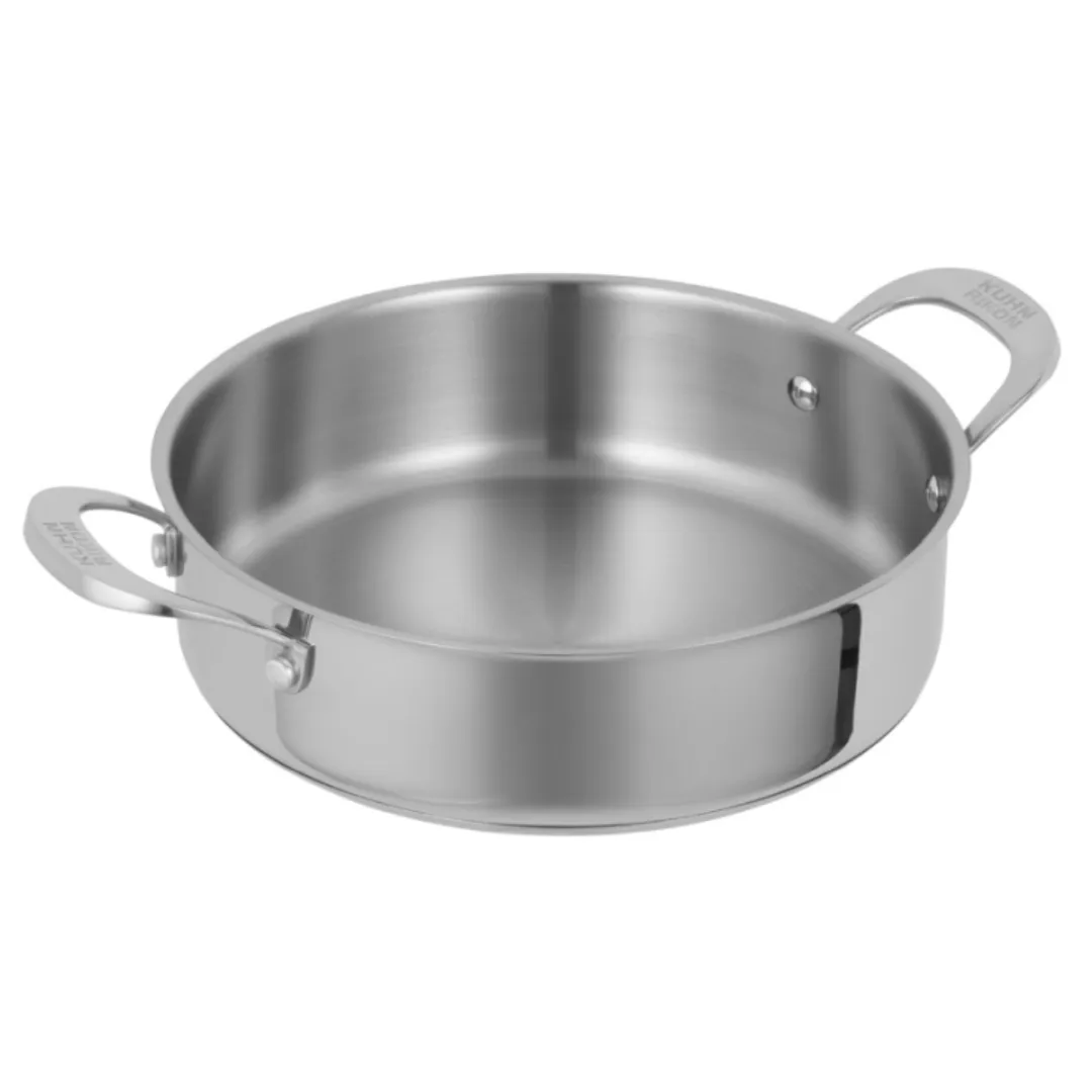 Kuhn Rikon Stainless Steel Allround Uncoated Shallow Casserole - All Sizes