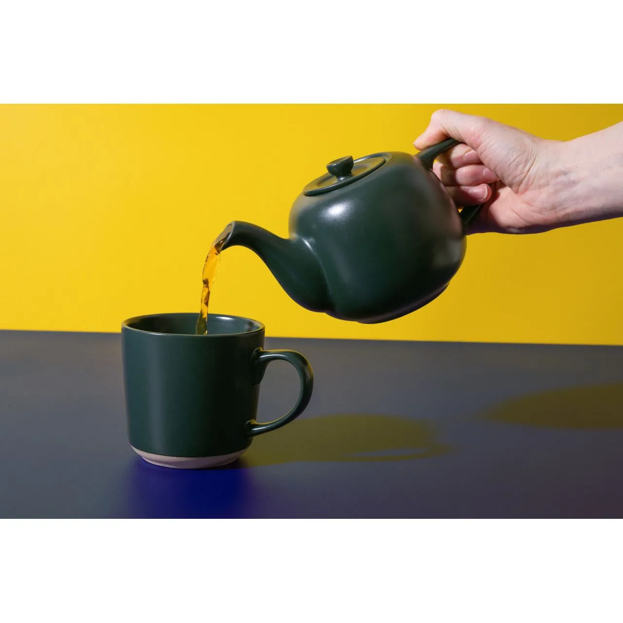La Cafetiere Green 600ml Ceramic Teapot