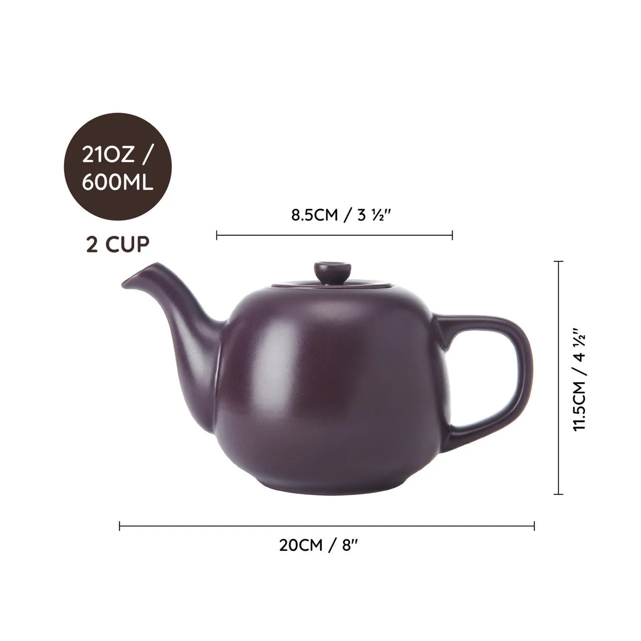 La Cafetiere Green 600ml Ceramic Teapot