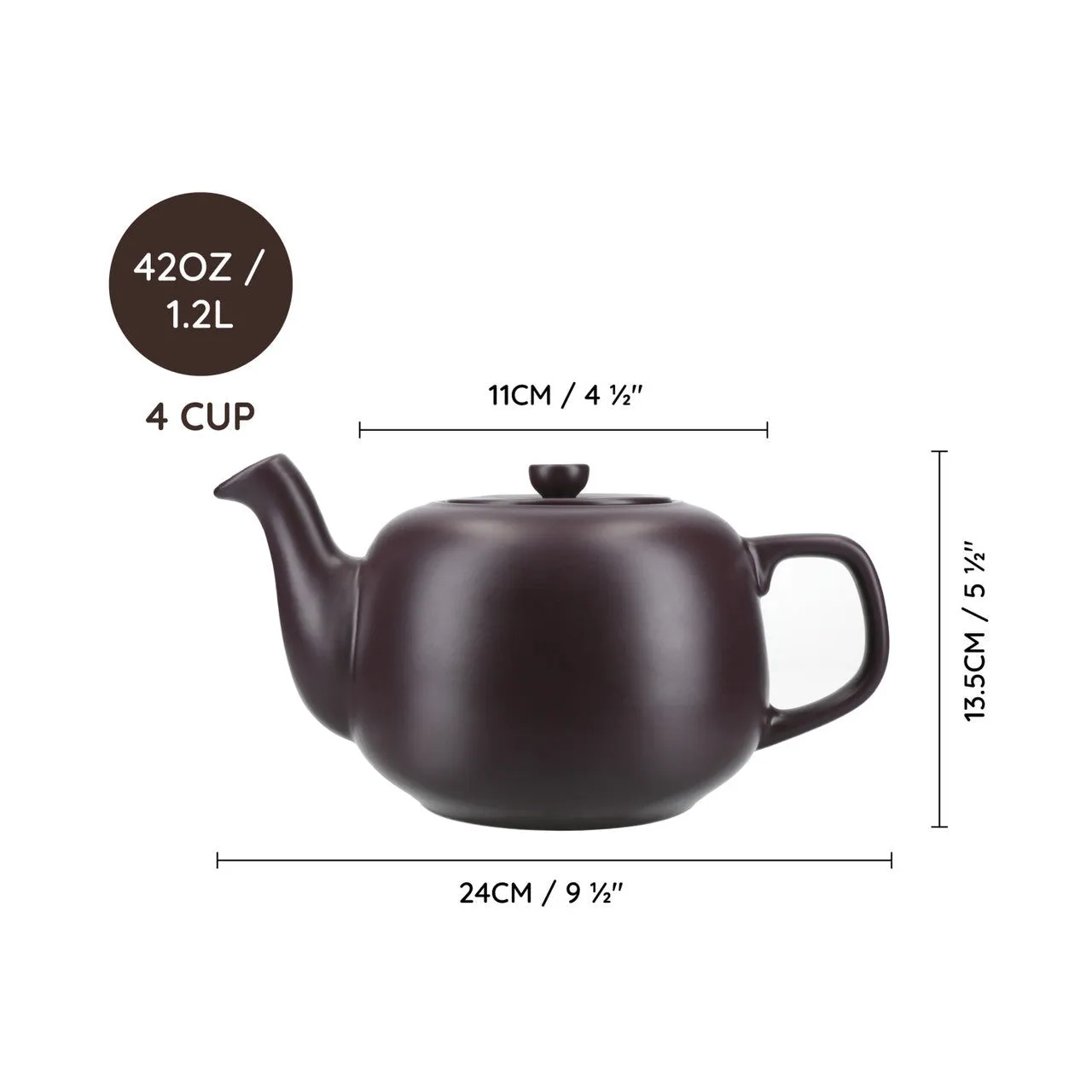 La Cafetiere Latte 1.2 Litre Ceramic Teapot