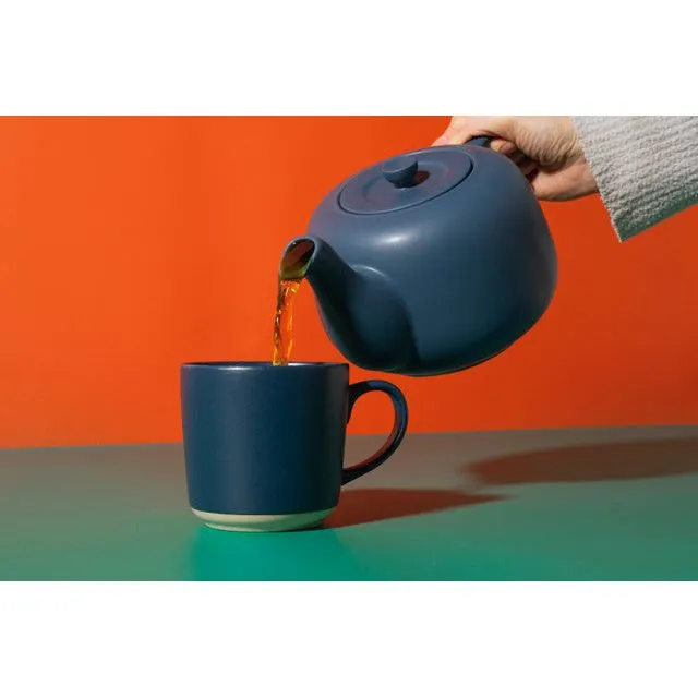 La Cafetiere Navy 1.2 Litre Ceramic Teapot