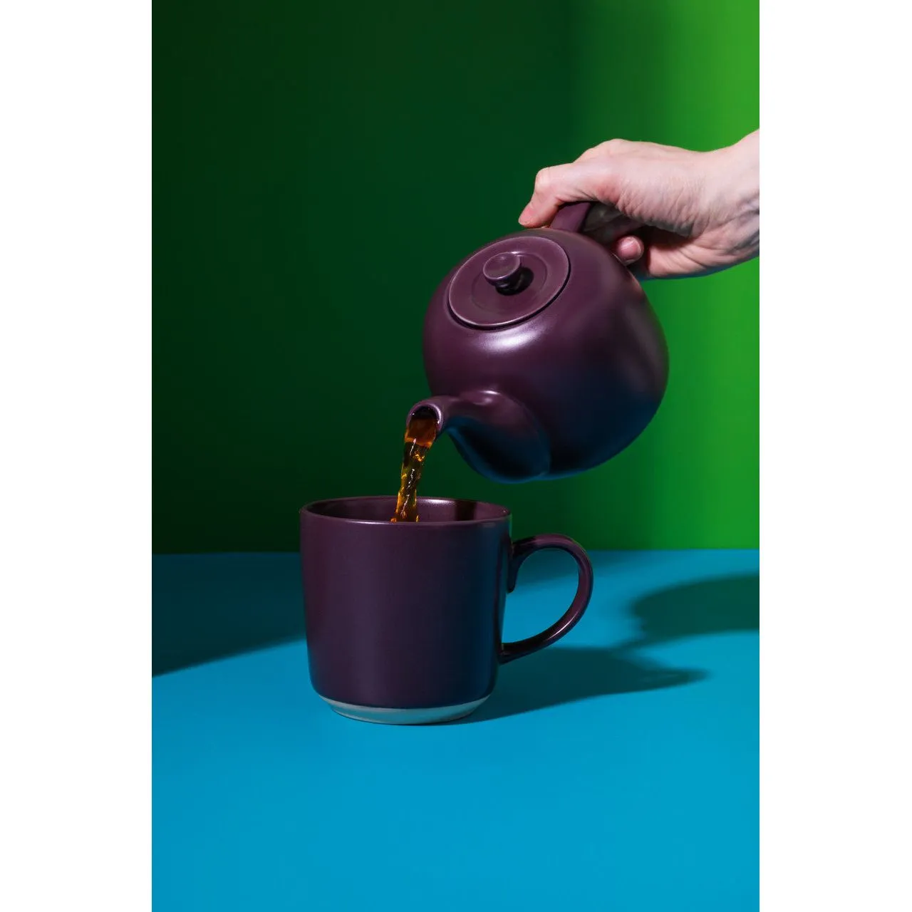 La Cafetiere Purple 600ml Ceramic Teapot