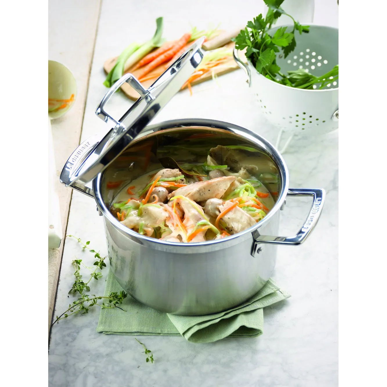 Le Creuset 3 Ply 4 Piece Boxed Pan Set