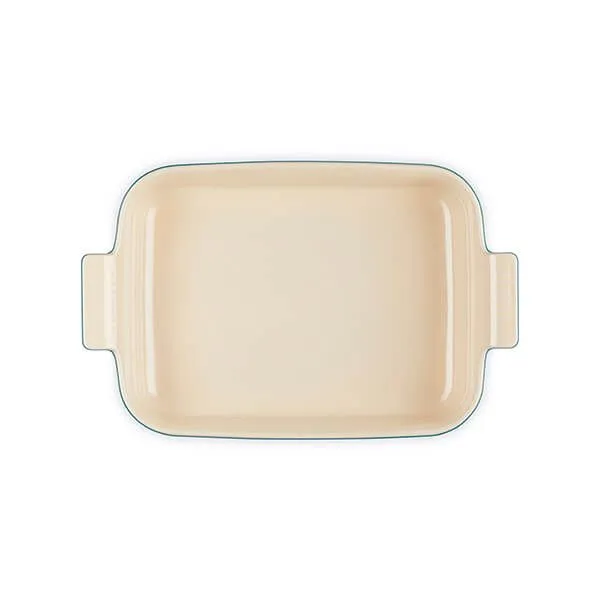 Le Creuset Heritage Deep Teal Stoneware Rectangular Dish - All Sizes