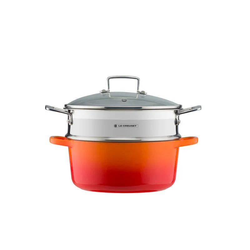 Le Creuset Large Multi Steamer & Glass Lid