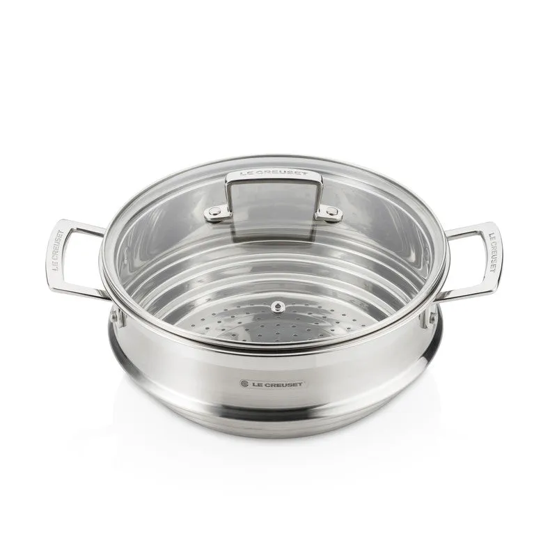 Le Creuset Large Multi Steamer & Glass Lid