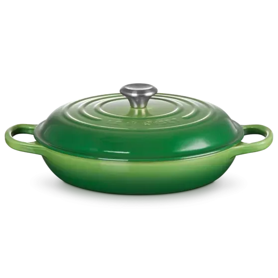 Le Creuset Signature Cast Iron Bamboo 30cm Shallow Casserole