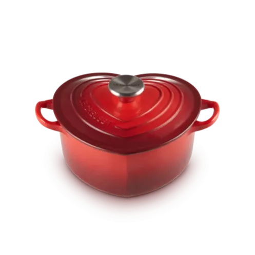 Le Creuset Signature Cast Iron Cerise Heart Shaped Casserole