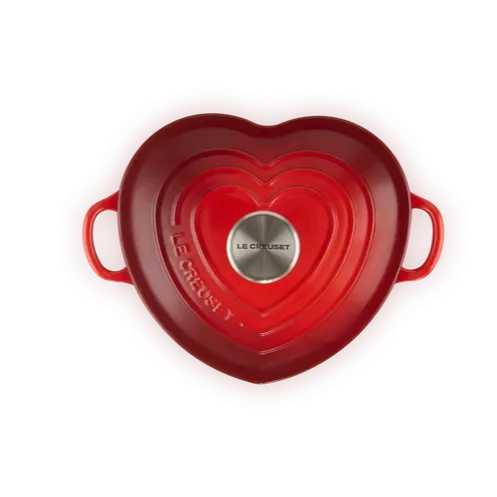 Le Creuset Signature Cast Iron Cerise Heart Shaped Casserole