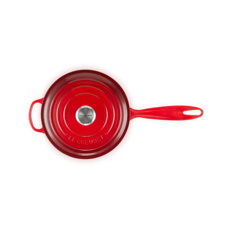 Le Creuset Signature Cast Iron Cerise Saucepan - All Sizes