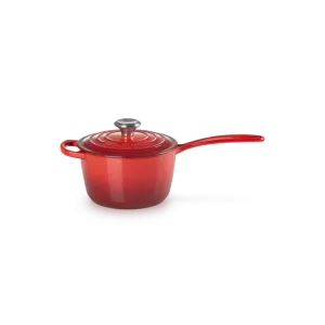 Le Creuset Signature Cast Iron Cerise Saucepan - All Sizes