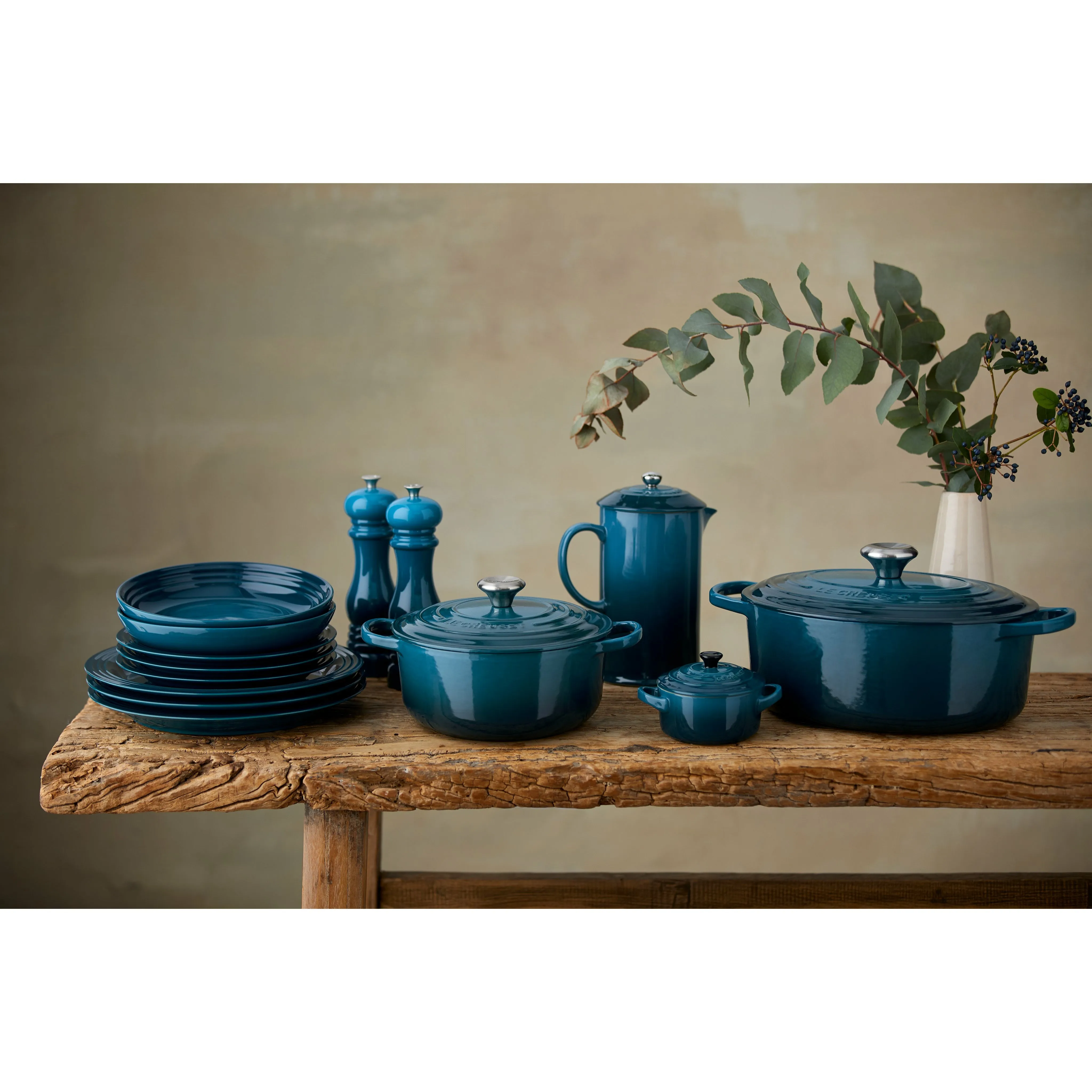 Le Creuset Signature Cast Iron Deep Teal Oval Casserole - All Sizes