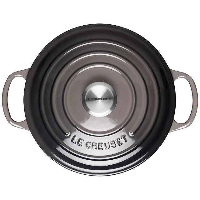 Le Creuset Signature Cast Iron Flint Round Casserole - All Sizes