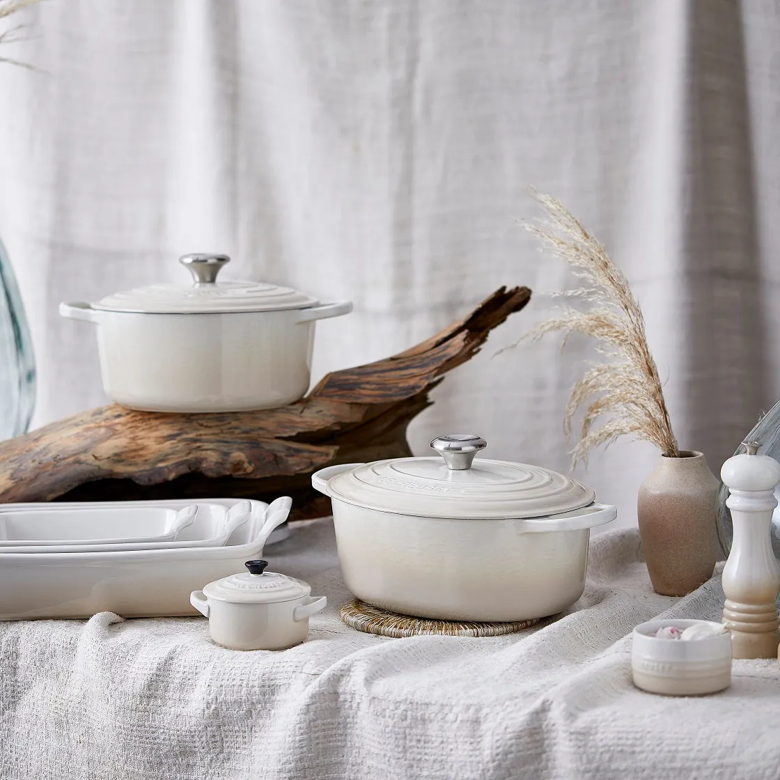Le Creuset Signature Cast Iron Meringue Oval Casserole - All Sizes