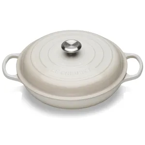 Le Creuset Signature Cast Iron Meringue Shallow Casserole - All Sizes
