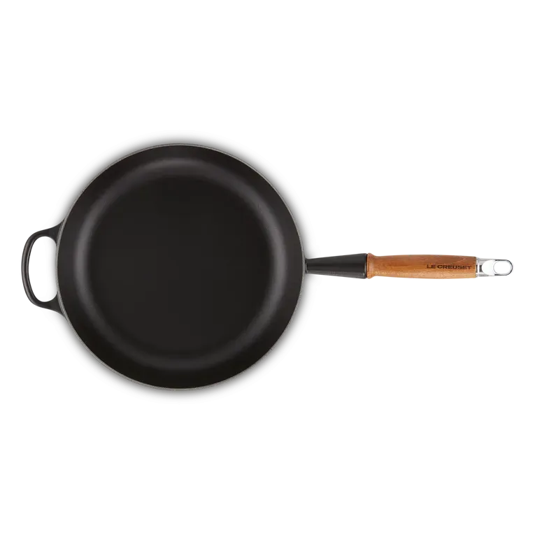 Le Creuset  Signature Cast Iron Satin Black Saut Pan