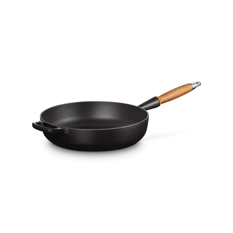 Le Creuset  Signature Cast Iron Satin Black Saut Pan