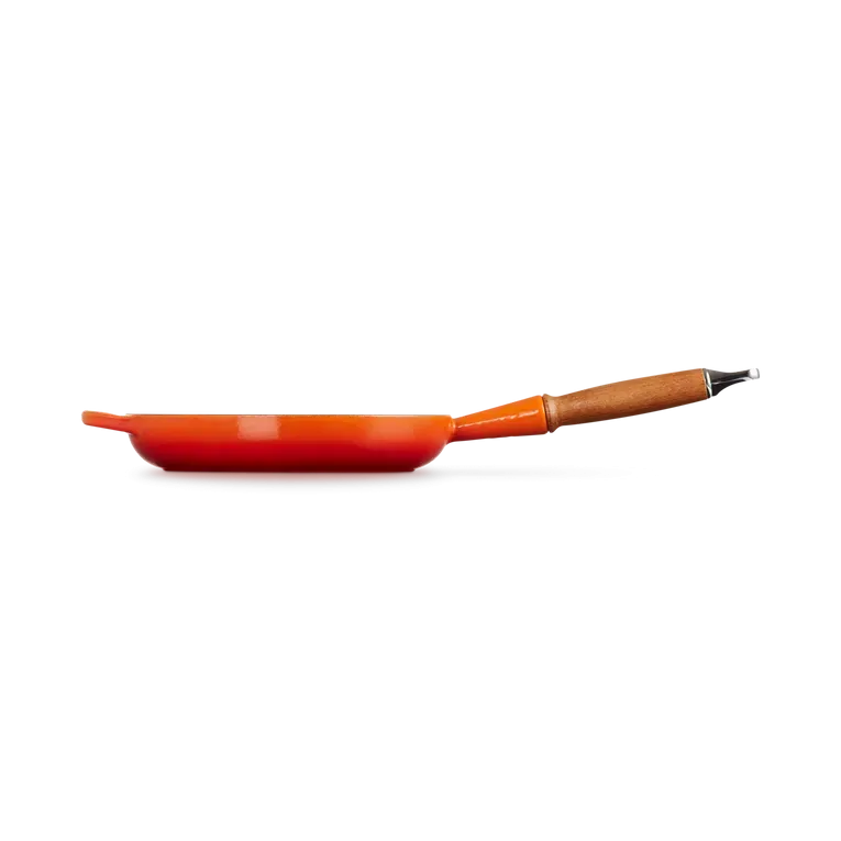 Le Creuset Signature Cast Iron Volcanic Frying with Wooden Handle - All Sizes