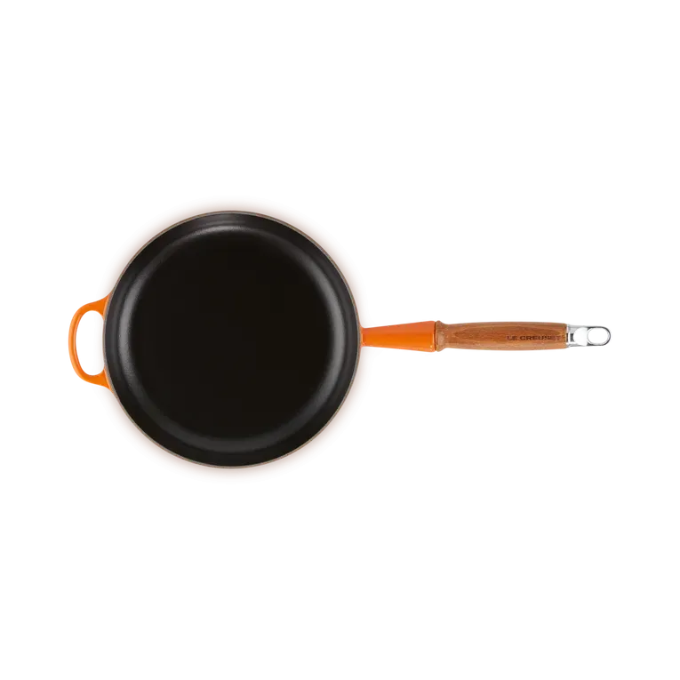 Le Creuset Signature Cast Iron Volcanic Frying with Wooden Handle - All Sizes