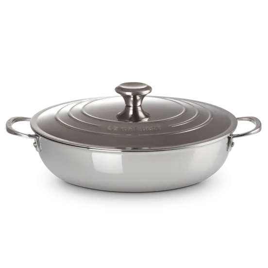 Le Creuset Signature Stainless Steel 30cm Shallow Casserole