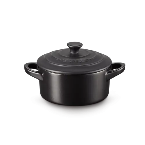 Le Creuset Stoneware Satin Black Petite Casserole