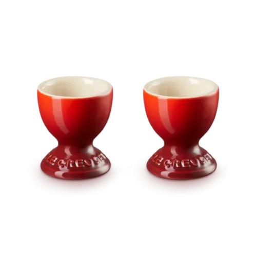 Le Creuset Stoneware Set of 2 Cerise Egg Cups